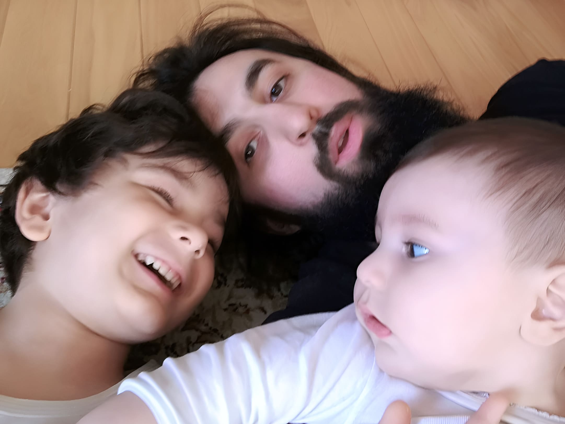 Kemal Tambiev with his children
